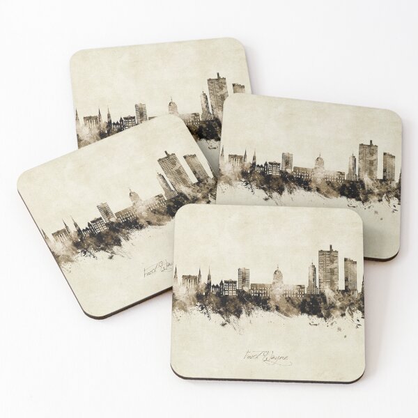 Artikelvorschau, Fort Wayne Indiana Skyline entworfen und verkauft von ArtPrints.