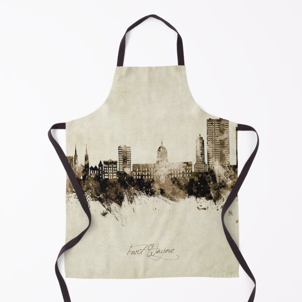 Item preview, Fort Wayne Indiana Skyline designed and sold by ArtPrints.