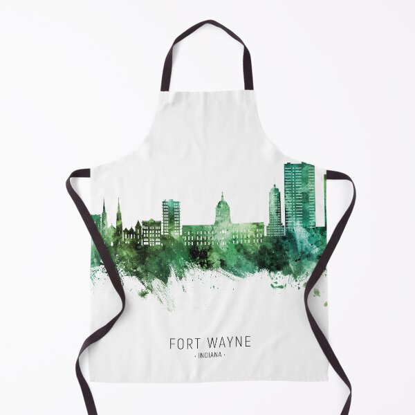 Item preview, Fort Wayne Indiana Skyline designed and sold by ArtPrints.