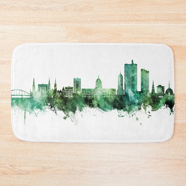 Item preview, Fort Wayne Indiana Skyline designed and sold by ArtPrints.