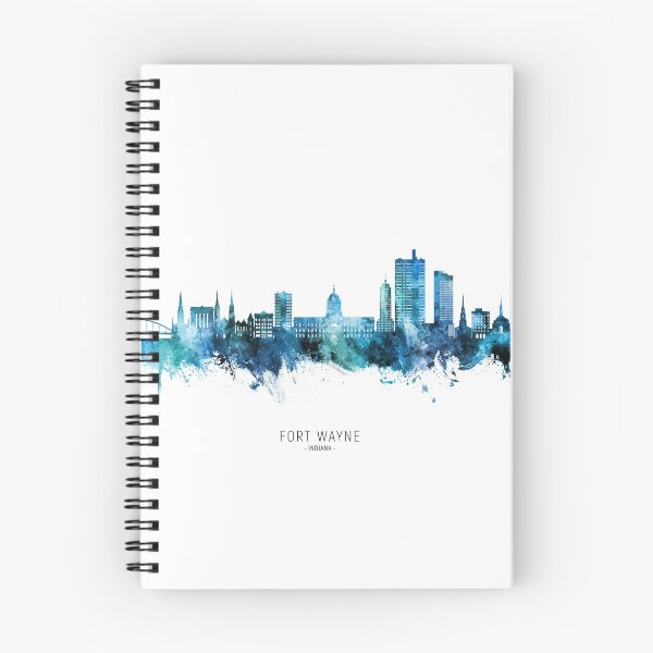 Item preview, Fort Wayne Indiana Skyline designed and sold by ArtPrints.