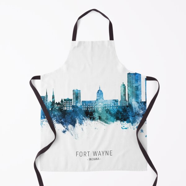 Item preview, Fort Wayne Indiana Skyline designed and sold by ArtPrints.