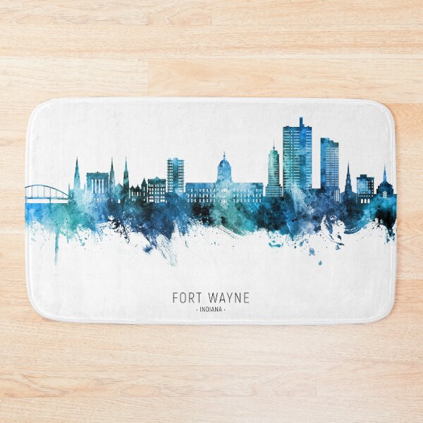 Item preview, Fort Wayne Indiana Skyline designed and sold by ArtPrints.