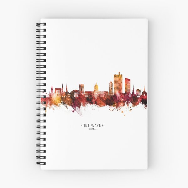 Item preview, Fort Wayne Indiana Skyline designed and sold by ArtPrints.