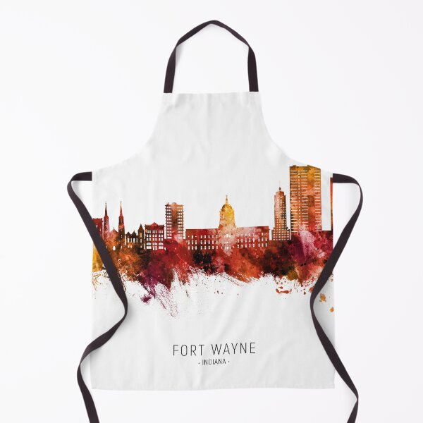 Item preview, Fort Wayne Indiana Skyline designed and sold by ArtPrints.