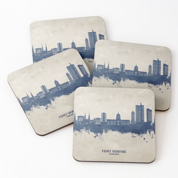 Artikelvorschau, Fort Wayne Indiana Skyline entworfen und verkauft von ArtPrints.
