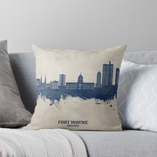 Item preview, Fort Wayne Indiana Skyline designed and sold by ArtPrints.