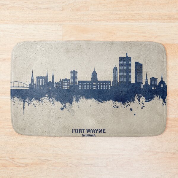Item preview, Fort Wayne Indiana Skyline designed and sold by ArtPrints.