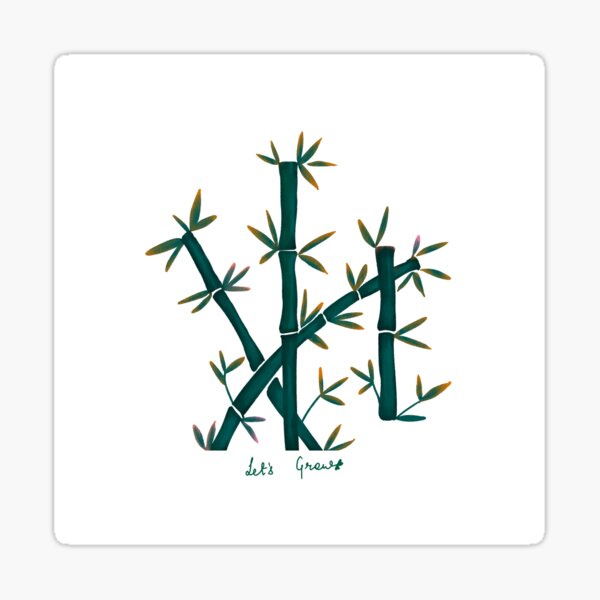 Mytic Bamboo - Let's Grow Sticker