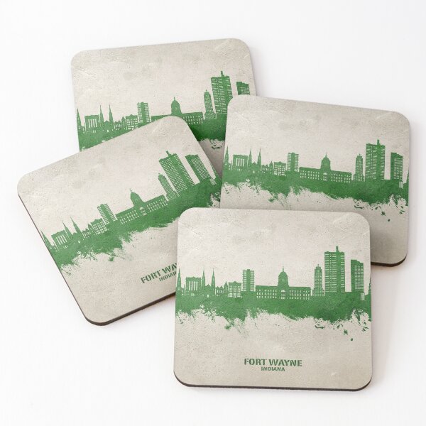 Artikelvorschau, Fort Wayne Indiana Skyline entworfen und verkauft von ArtPrints.
