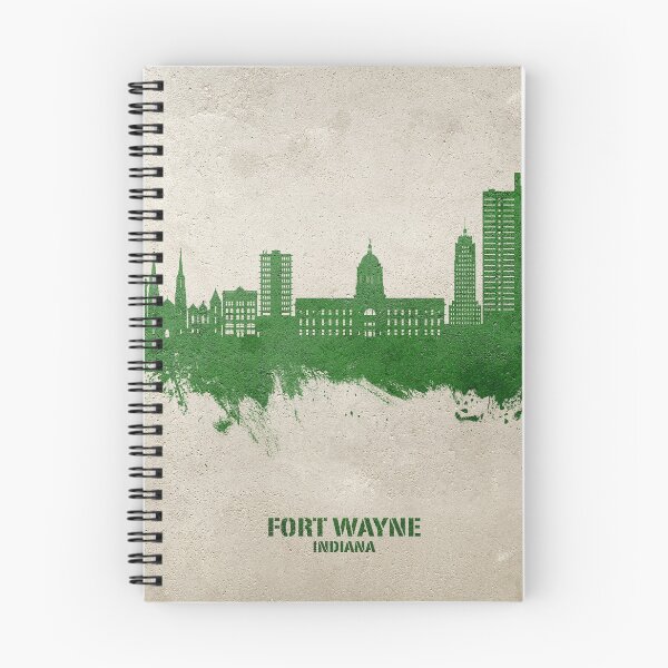 Item preview, Fort Wayne Indiana Skyline designed and sold by ArtPrints.