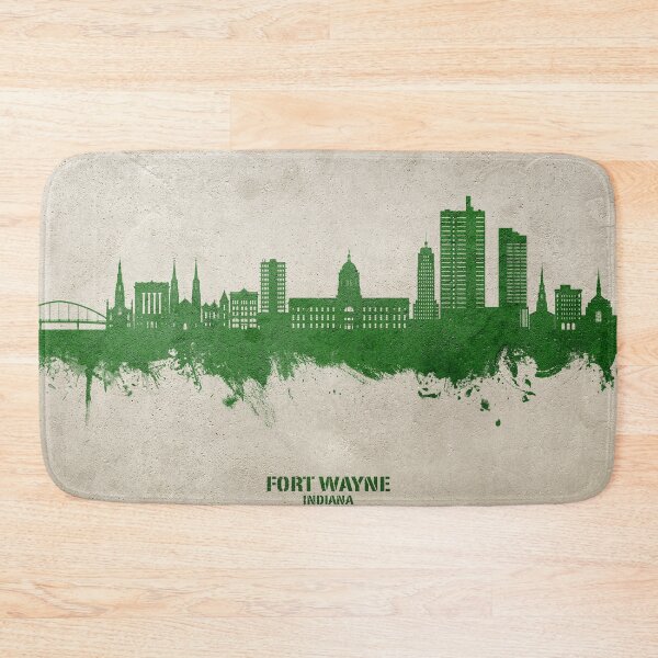 Item preview, Fort Wayne Indiana Skyline designed and sold by ArtPrints.