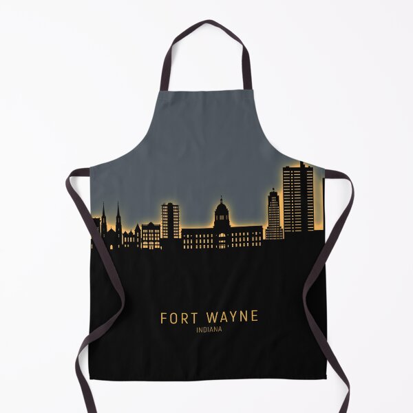 Item preview, Fort Wayne Indiana Skyline designed and sold by ArtPrints.