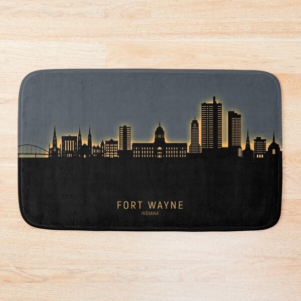 Item preview, Fort Wayne Indiana Skyline designed and sold by ArtPrints.