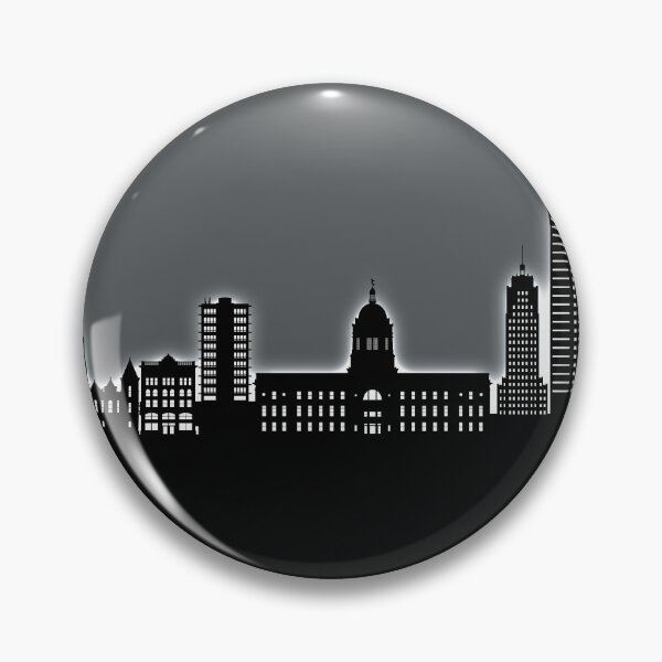 Item preview, Fort Wayne Indiana Skyline designed and sold by ArtPrints.