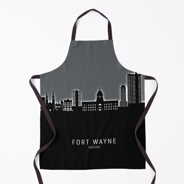Item preview, Fort Wayne Indiana Skyline designed and sold by ArtPrints.