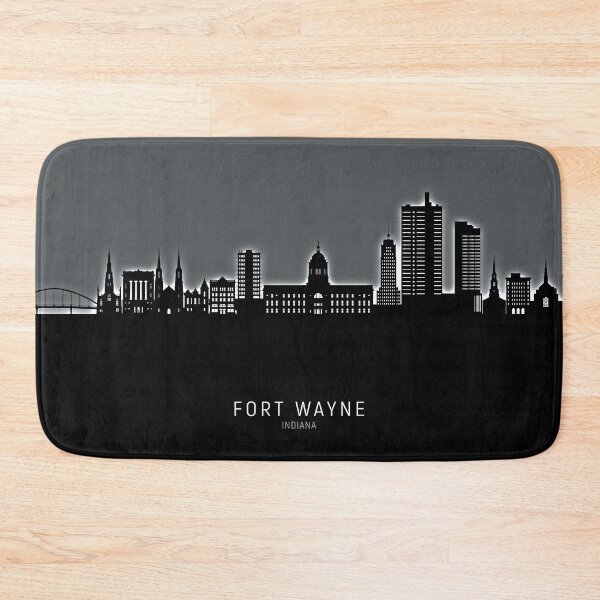 Item preview, Fort Wayne Indiana Skyline designed and sold by ArtPrints.