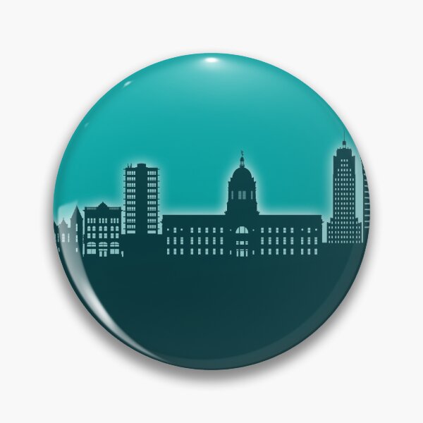 Item preview, Fort Wayne Indiana Skyline designed and sold by ArtPrints.