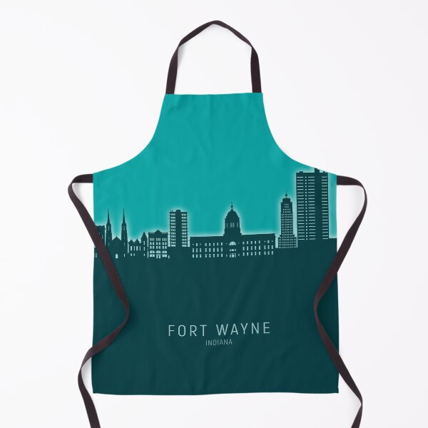 Item preview, Fort Wayne Indiana Skyline designed and sold by ArtPrints.