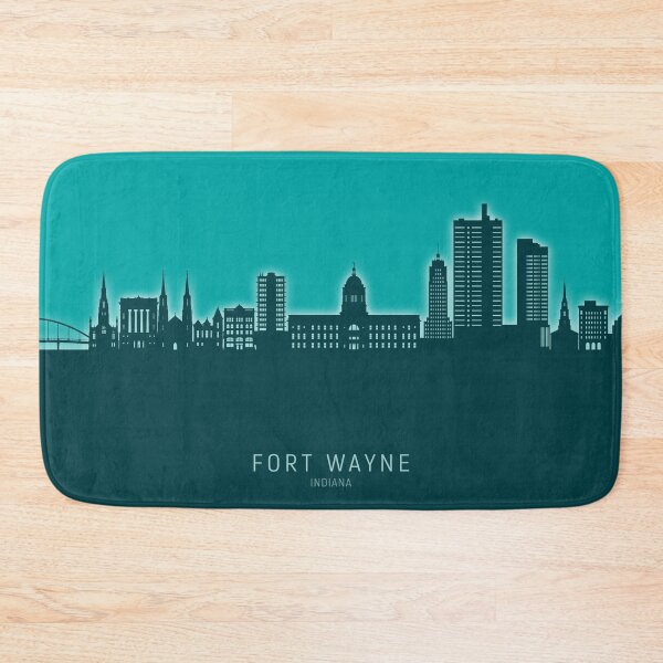 Item preview, Fort Wayne Indiana Skyline designed and sold by ArtPrints.