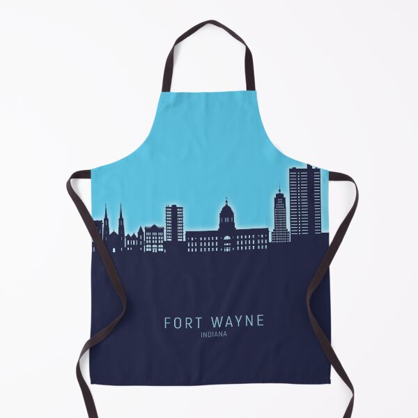 Item preview, Fort Wayne Indiana Skyline designed and sold by ArtPrints.