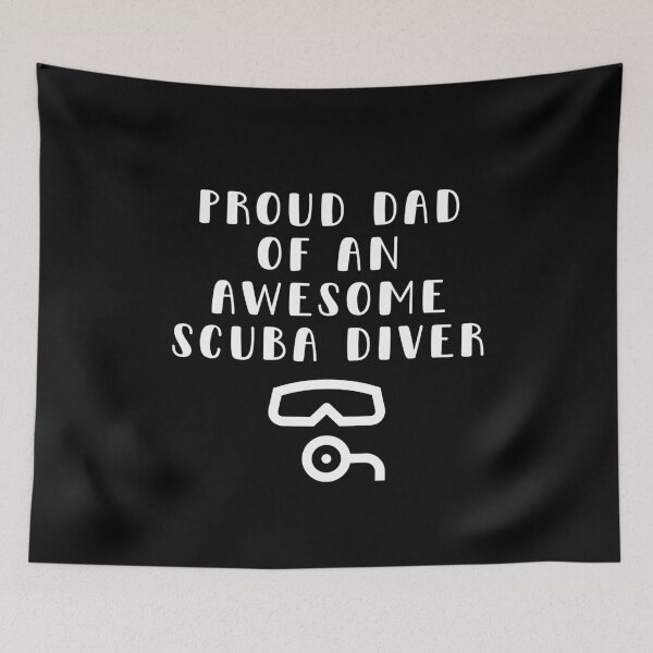 Item preview, Proud Dad Of An Awesome Scuba Diver designed and sold by StudioAquaLumos.