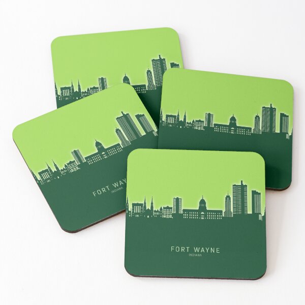 Artikelvorschau, Fort Wayne Indiana Skyline entworfen und verkauft von ArtPrints.