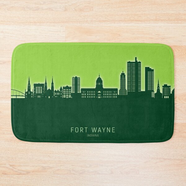 Item preview, Fort Wayne Indiana Skyline designed and sold by ArtPrints.