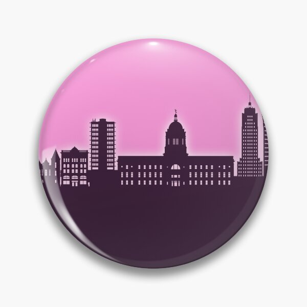 Item preview, Fort Wayne Indiana Skyline designed and sold by ArtPrints.