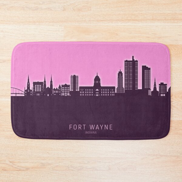 Item preview, Fort Wayne Indiana Skyline designed and sold by ArtPrints.