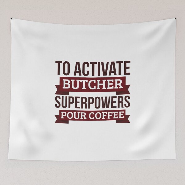 Item preview, Butcher gift, To Activate Butcher Superpowers Pour Coffee, Gift For Butcher Funny Coworker Boss Mug Gift designed and sold by Orange Pieces.