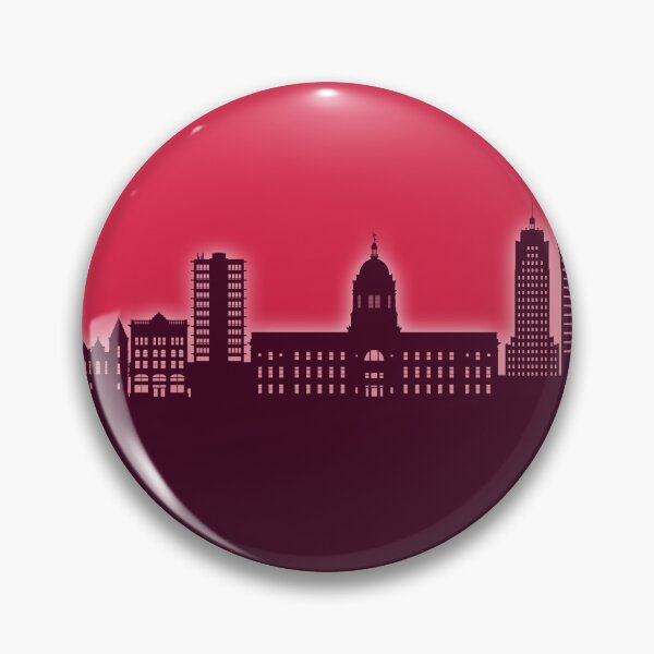 Item preview, Fort Wayne Indiana Skyline designed and sold by ArtPrints.