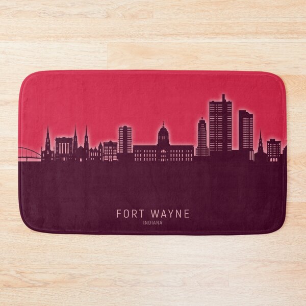 Item preview, Fort Wayne Indiana Skyline designed and sold by ArtPrints.