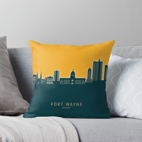 Item preview, Fort Wayne Indiana Skyline designed and sold by ArtPrints.