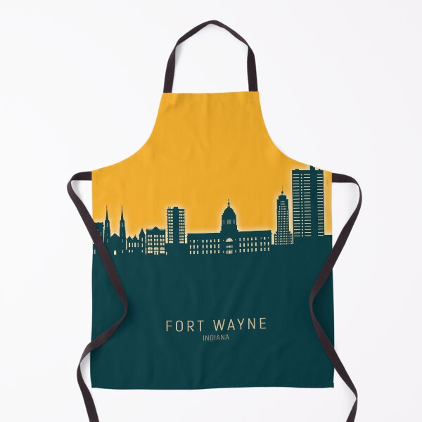 Item preview, Fort Wayne Indiana Skyline designed and sold by ArtPrints.