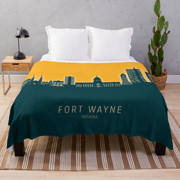 Item preview, Fort Wayne Indiana Skyline designed and sold by ArtPrints.