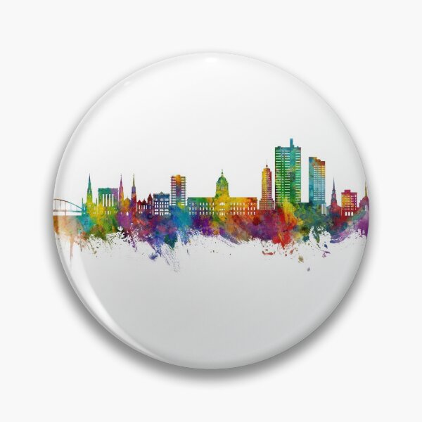 Artikelvorschau, Fort Wayne Indiana Skyline entworfen und verkauft von ArtPrints.