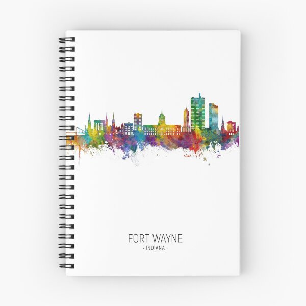 Item preview, Fort Wayne Indiana Skyline designed and sold by ArtPrints.