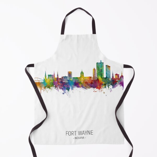Item preview, Fort Wayne Indiana Skyline designed and sold by ArtPrints.