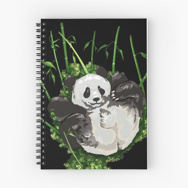 Item preview, Panda's butt with bamboo, large print black edition designed and sold by bye-then.