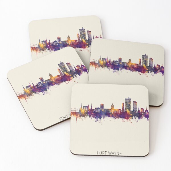 Artikelvorschau, Fort Wayne Indiana Skyline entworfen und verkauft von ArtPrints.