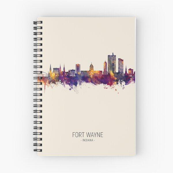 Item preview, Fort Wayne Indiana Skyline designed and sold by ArtPrints.
