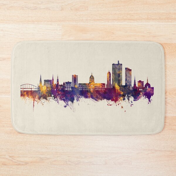 Item preview, Fort Wayne Indiana Skyline designed and sold by ArtPrints.