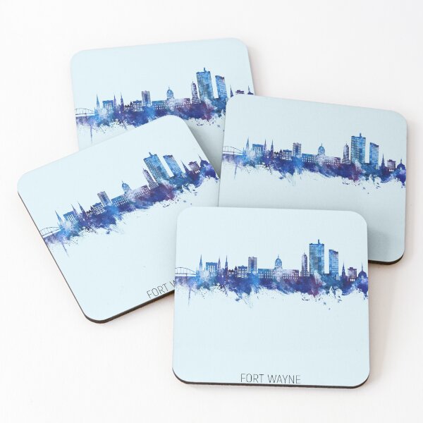 Artikelvorschau, Fort Wayne Indiana Skyline entworfen und verkauft von ArtPrints.