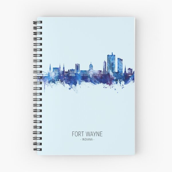 Item preview, Fort Wayne Indiana Skyline designed and sold by ArtPrints.