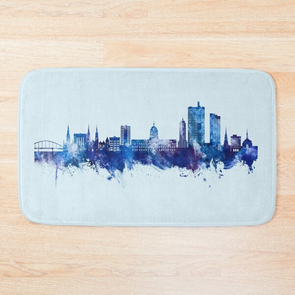 Item preview, Fort Wayne Indiana Skyline designed and sold by ArtPrints.
