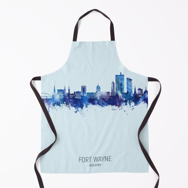 Item preview, Fort Wayne Indiana Skyline designed and sold by ArtPrints.