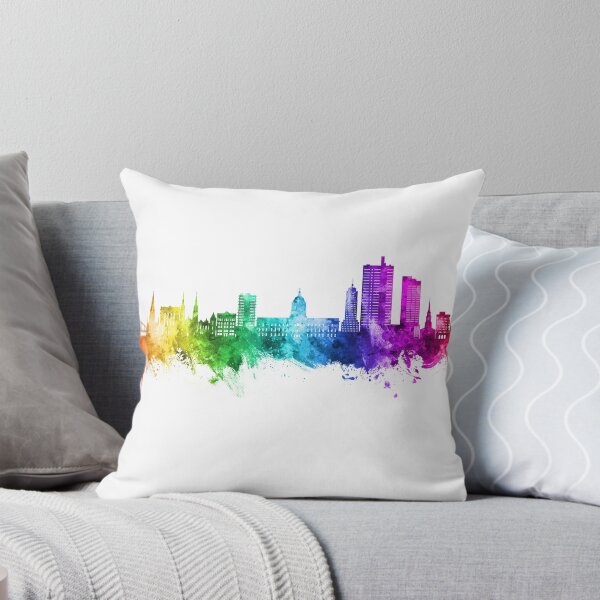 Item preview, Fort Wayne Indiana Skyline designed and sold by ArtPrints.