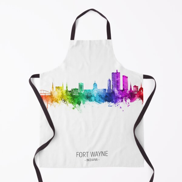 Item preview, Fort Wayne Indiana Skyline designed and sold by ArtPrints.