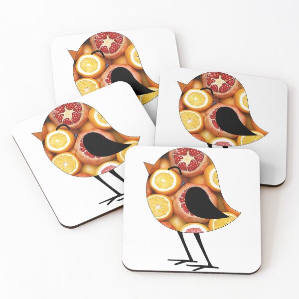 Item preview, Oranges and Pomegranate Bird  designed and sold by BuzzySpaceBee.